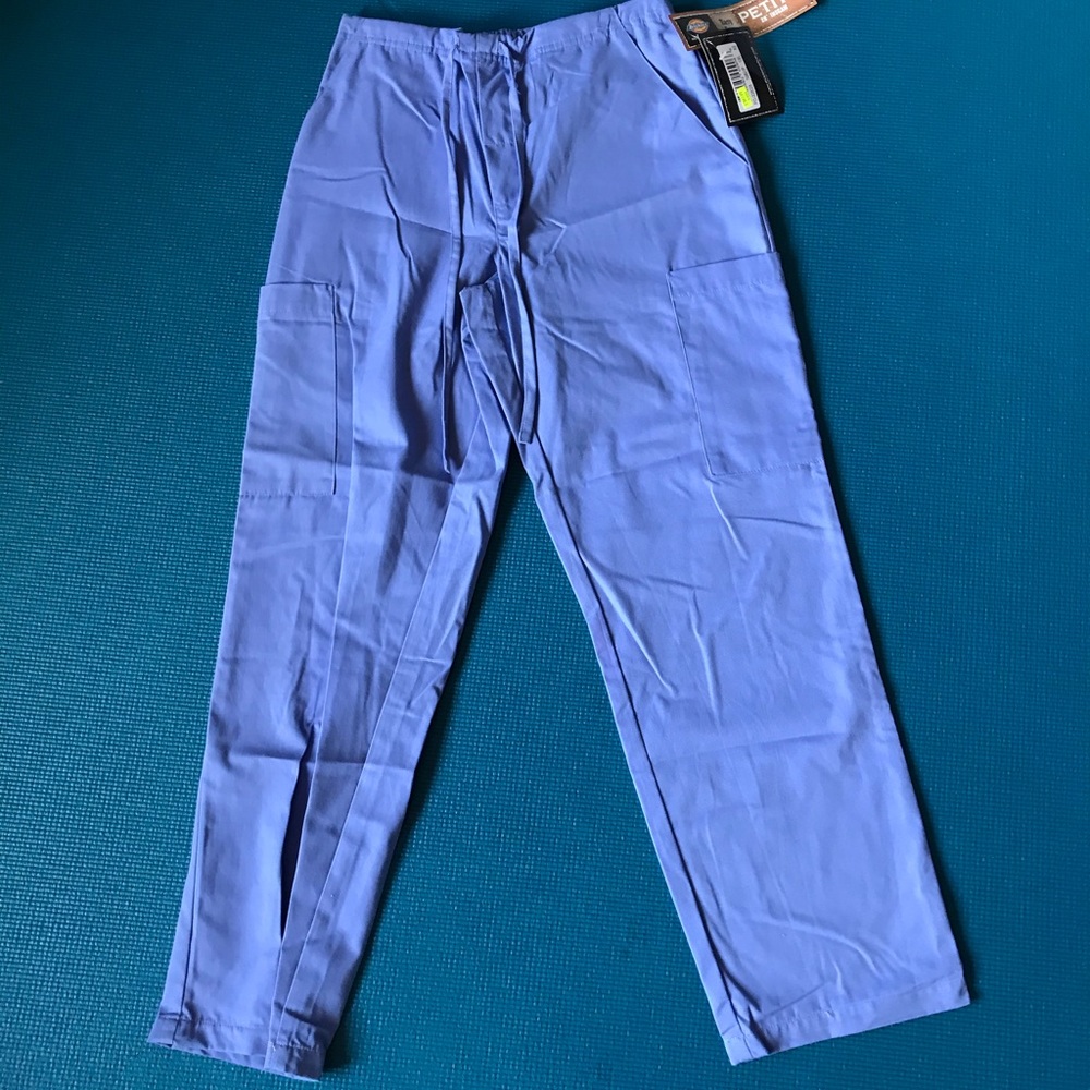 Dickies blue XSP scrub pants 28” inseam NWT
